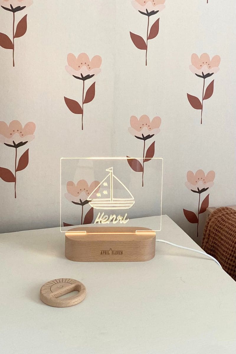 Plaque plexi pour veilleuse enfant