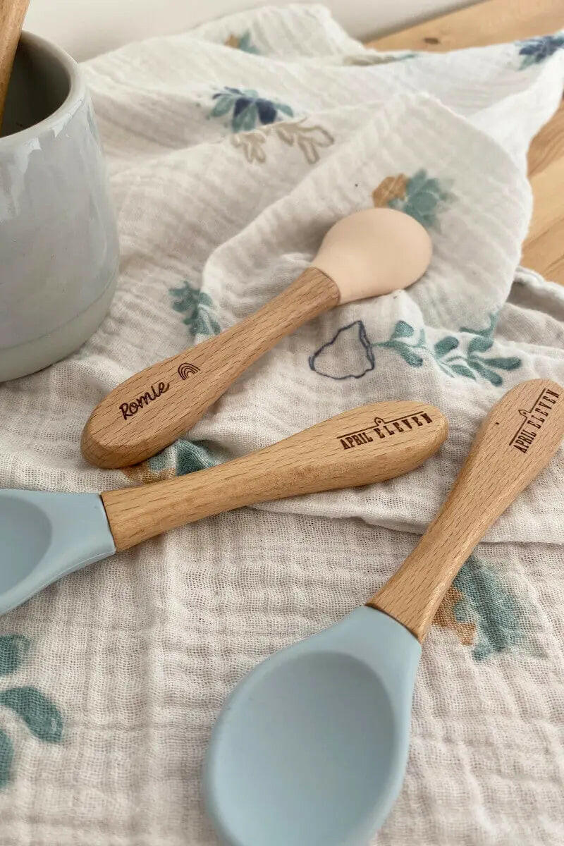 Cuillère bois bébé personnalisable - APRIL ELEVEN