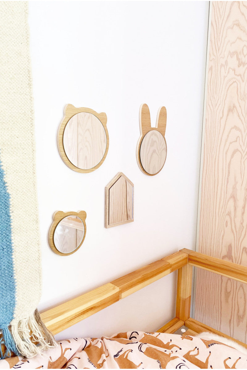 Mini miroir maison aimanté en bois collab Ferflex® - APRIL ELEVEN