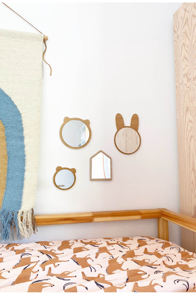 Mini miroir maison aimanté en bois collab Ferflex® - APRIL ELEVEN