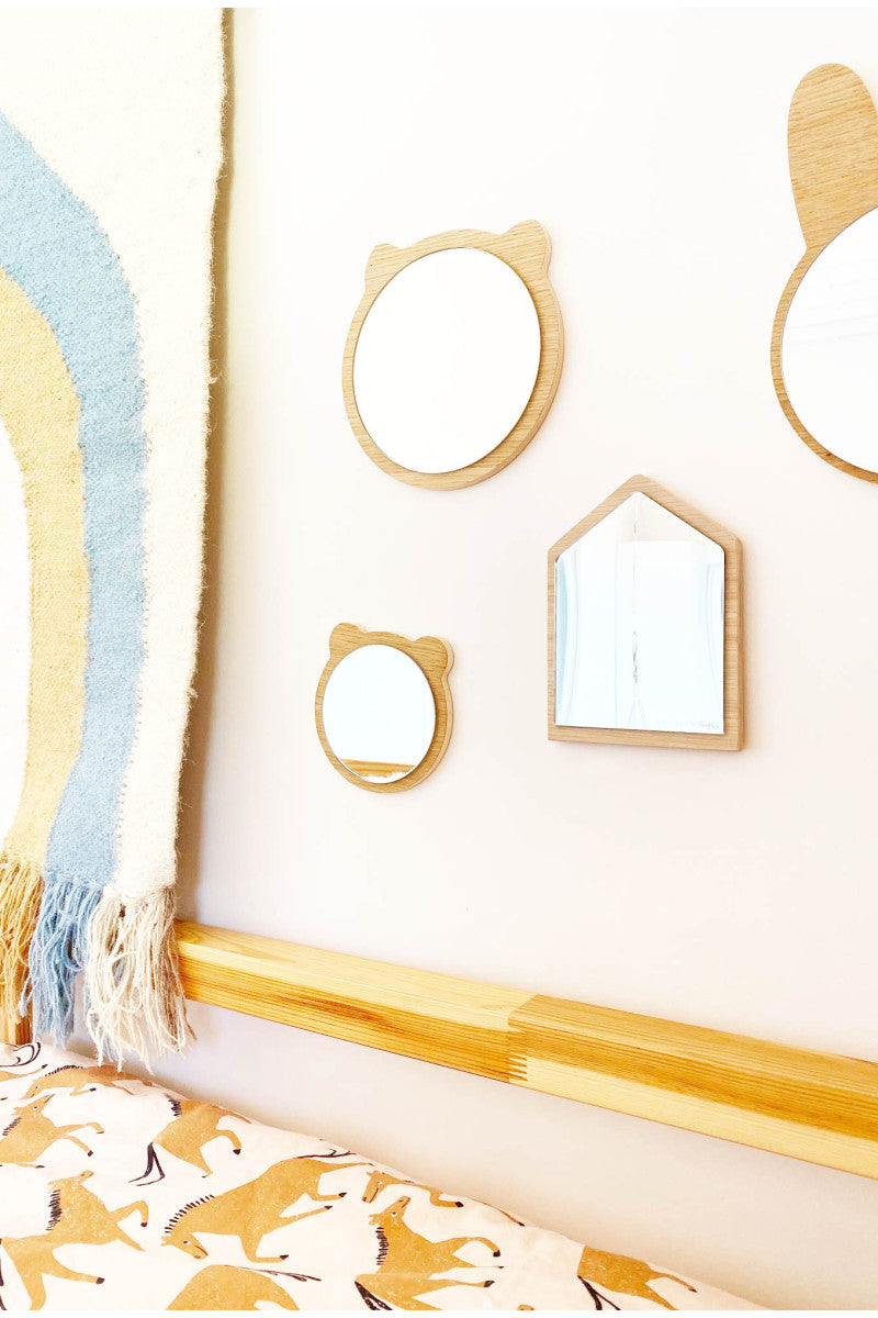 Mini miroir maison aimanté en bois collab Ferflex® - APRIL ELEVEN