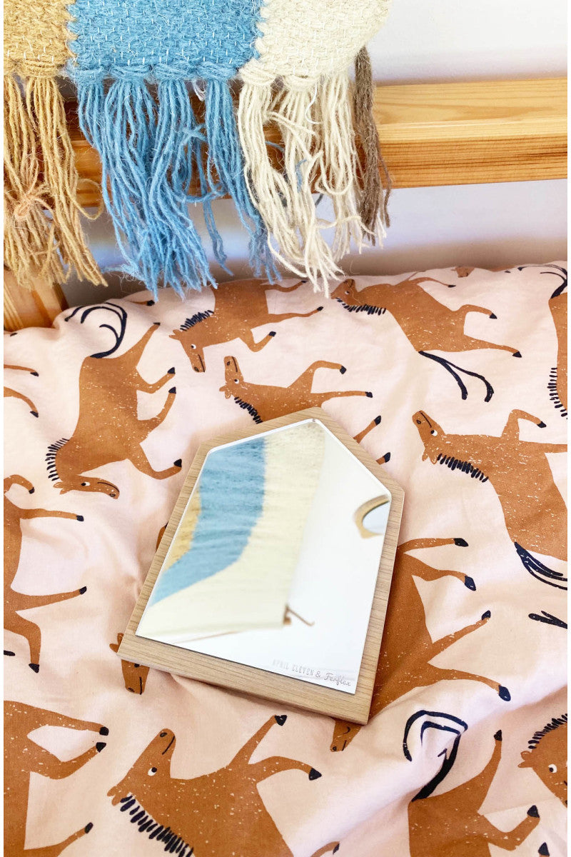 Mini miroir maison aimanté en bois collab Ferflex® - APRIL ELEVEN