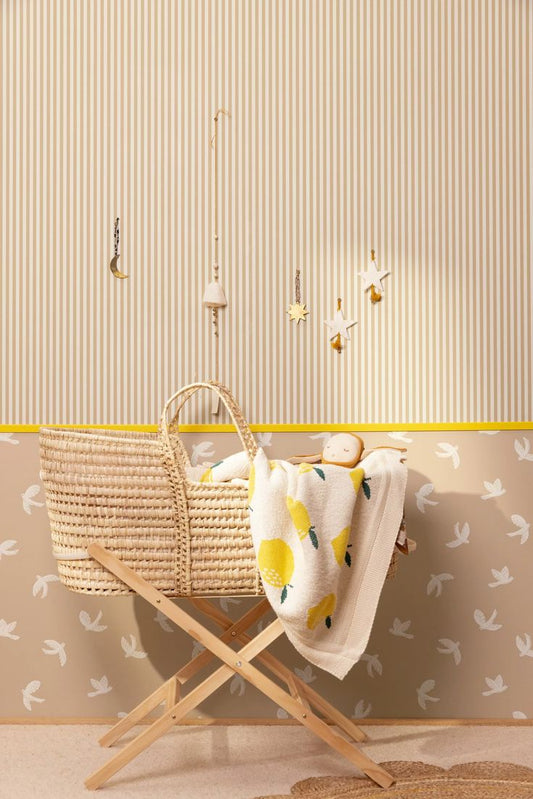 Tendance : la micro rayure dans la chambre des enfants