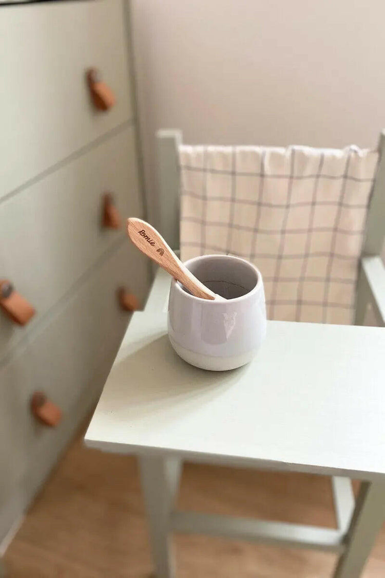 Cuillère bébé gravé avec son prénom idéal pour les premiers repas