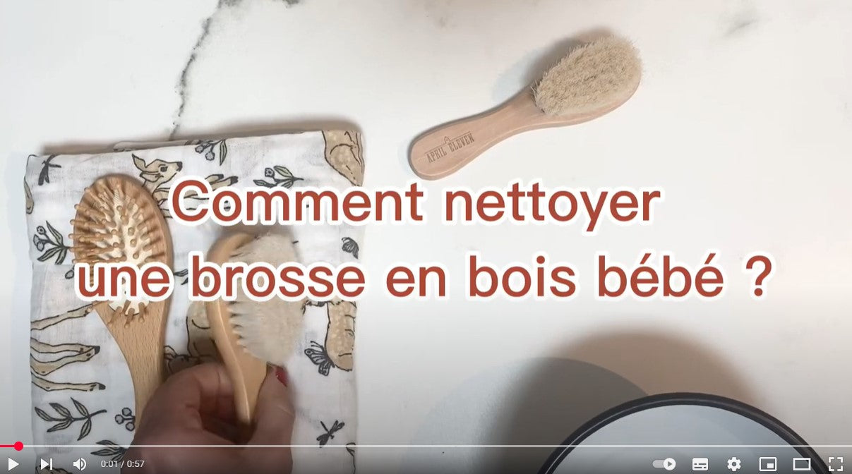 Load video: comment laver une brosse cheveux bébé en poils tous doux