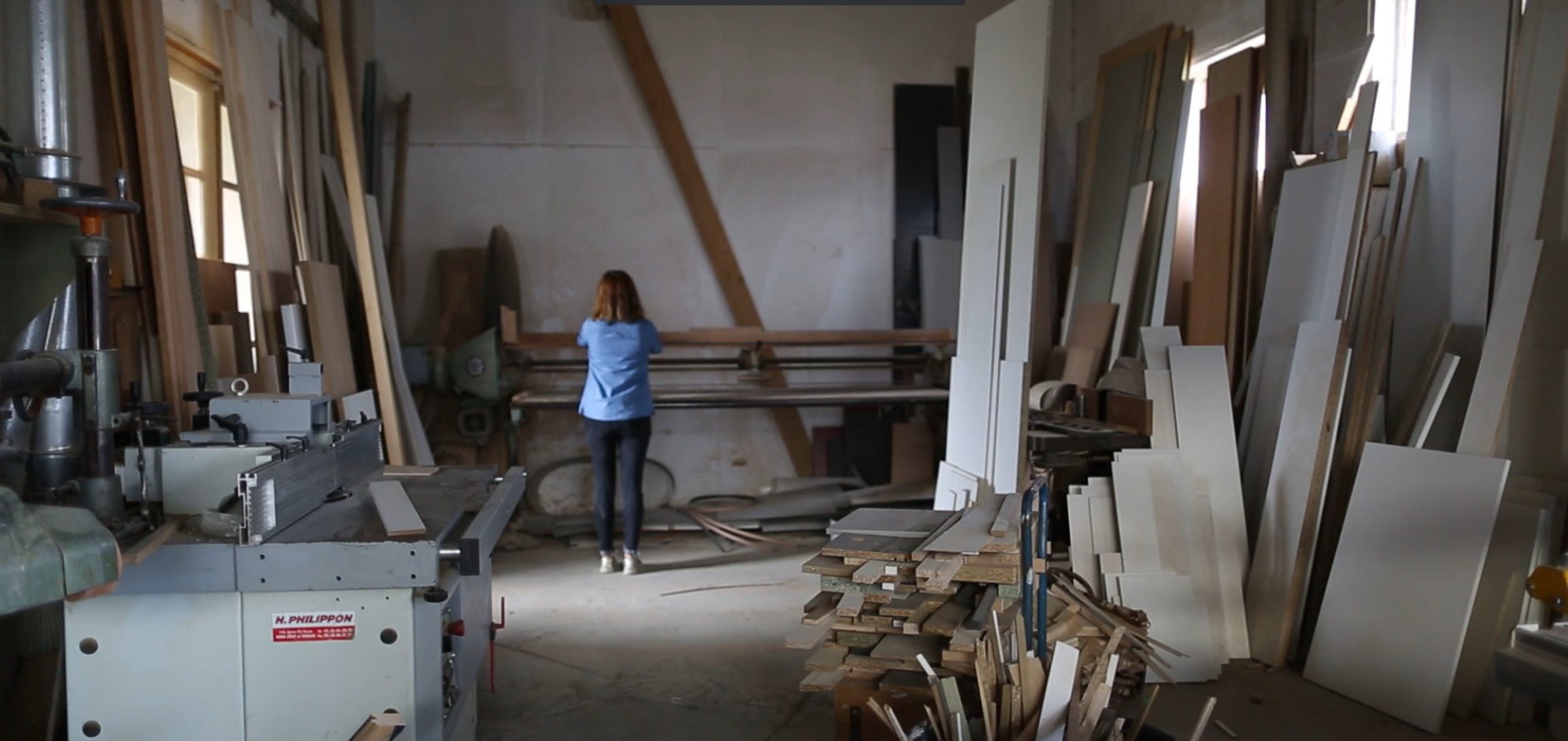 Load video: Charline is the creator of the April Eleven brand. Here she is seen preparing a wooden music box in her workshop.