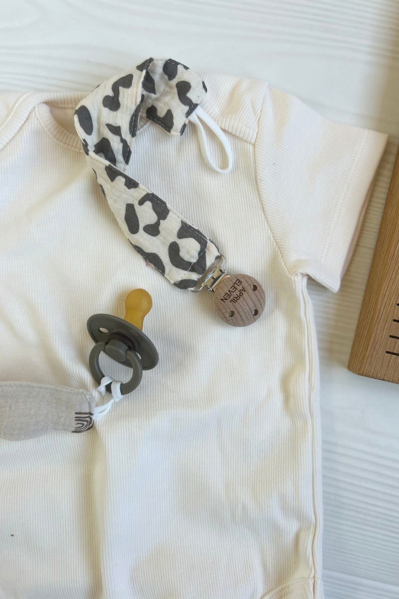 Attache tétine en gaze de coton