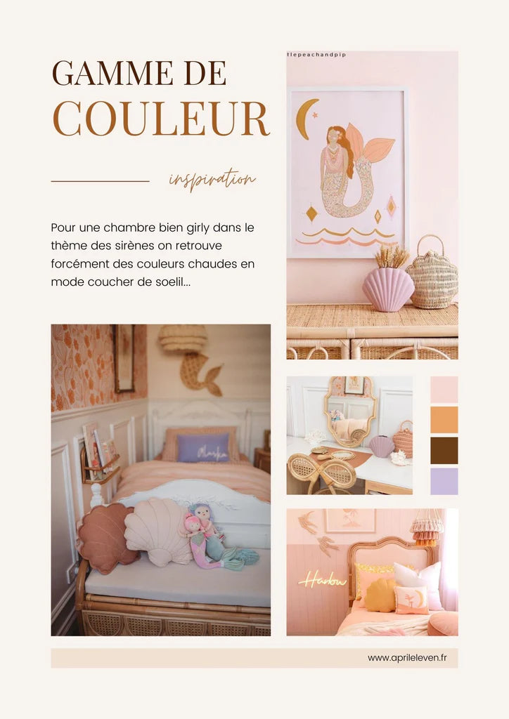 Créer une ambiance sirène dans la chambre de nos filles