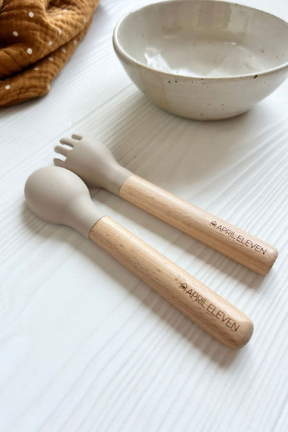 Personalized wooden baby brush
