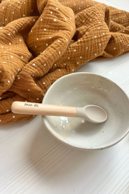 Personalized wooden baby brush