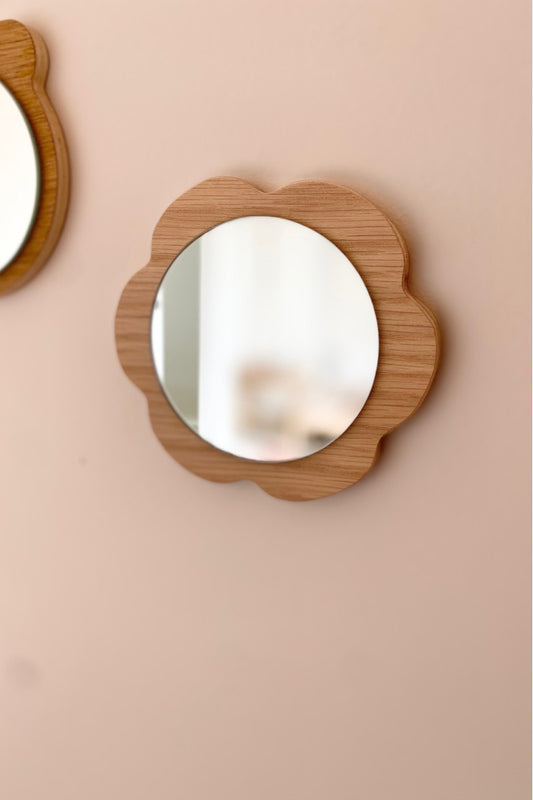 Miroir fleur en bois - APRIL ELEVEN