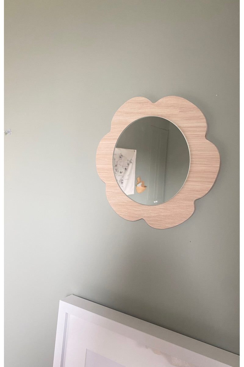 Miroir fleur en bois Ma boutique