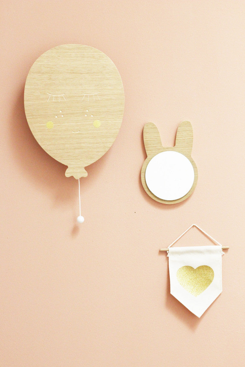 Miroir lapin en bois Ma boutique