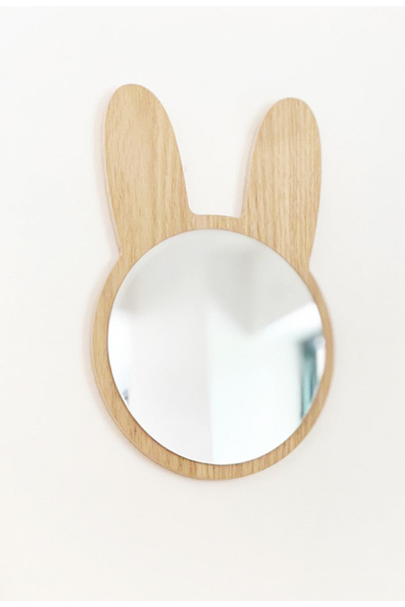 Miroir lapin en bois Ma boutique