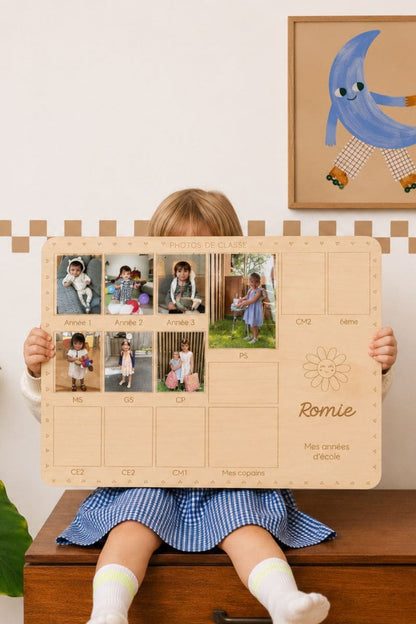 Personalized wooden baby brush