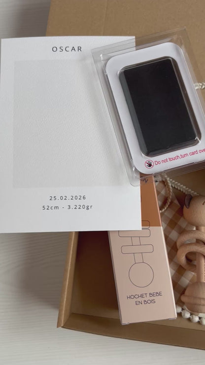 Coffret naissance souvenirs de bébé personnalisé