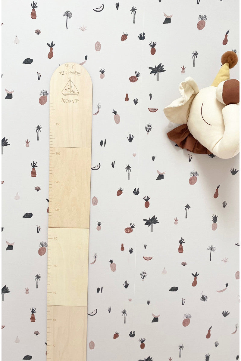 Toise enfant personnalisable en bois Ma boutique