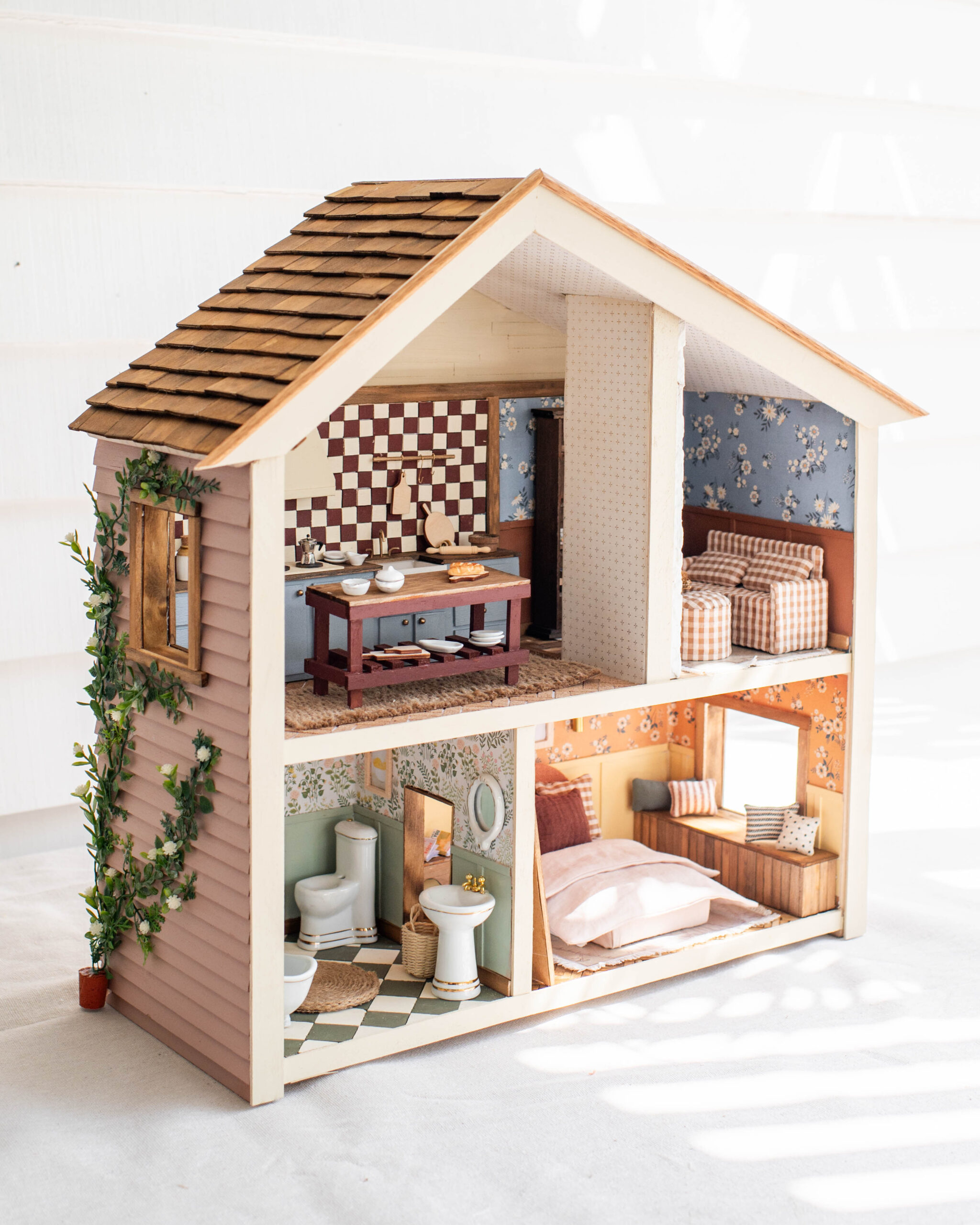 customized ikea doll house