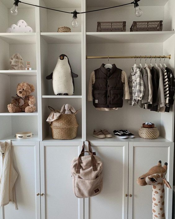 baby clothes storage cupboard